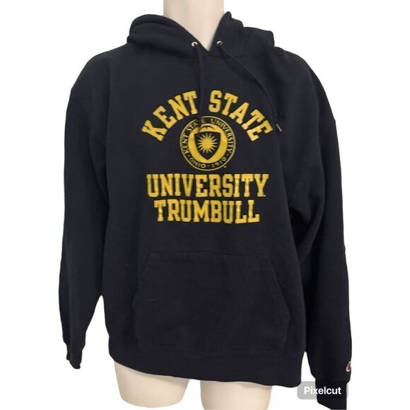 Vintage Champion Kent State Hoodie. Navy Blue and Gold. Size XL - Picture 1 of 8